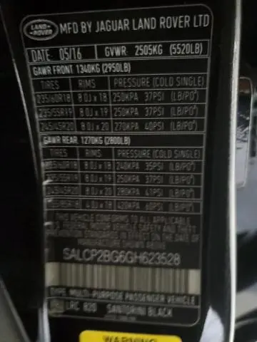 2016 LAND ROVER DISCOVERY SPORT SE  