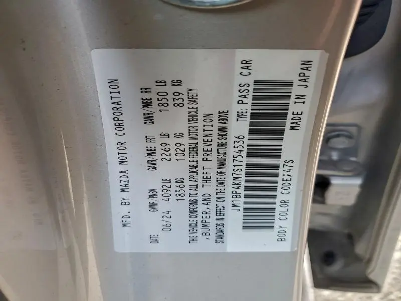 2025 MAZDA 3 SELECT SPORT  