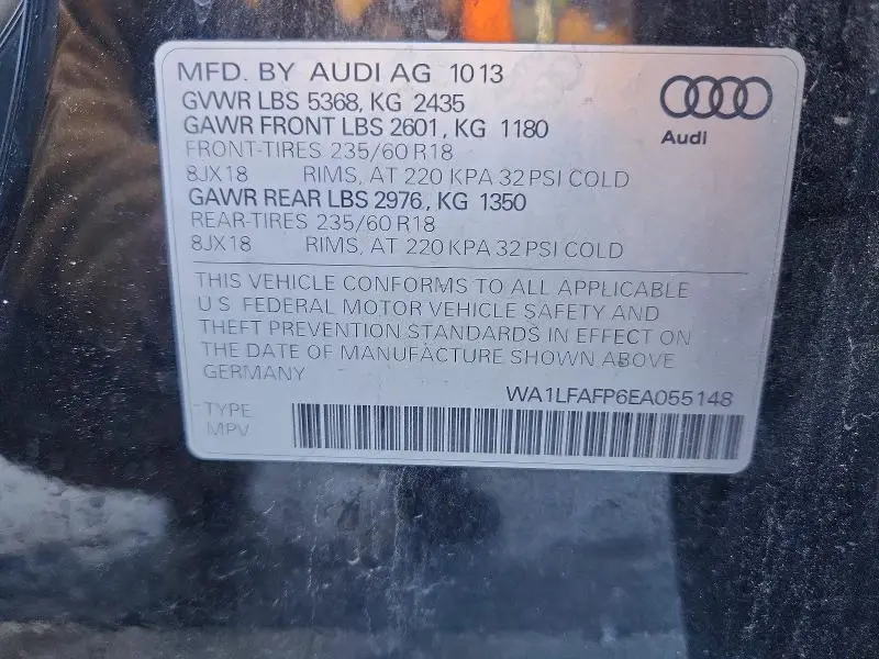 2014 AUDI Q5 PREMIUM PLUS  