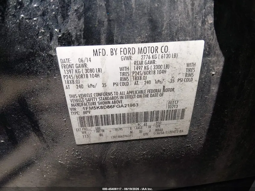 2015 FORD EXPLORER XLT