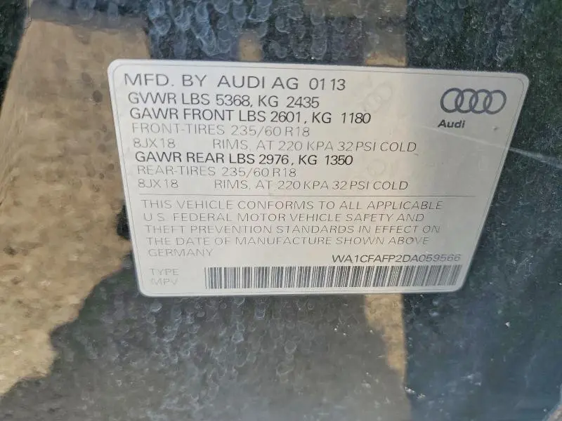 2013 AUDI Q5 PREMIUM  
