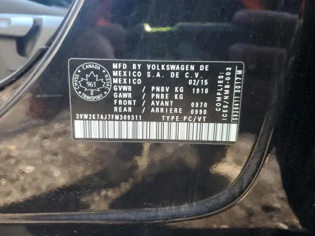 2015 VOLKSWAGEN JETTA BASE  