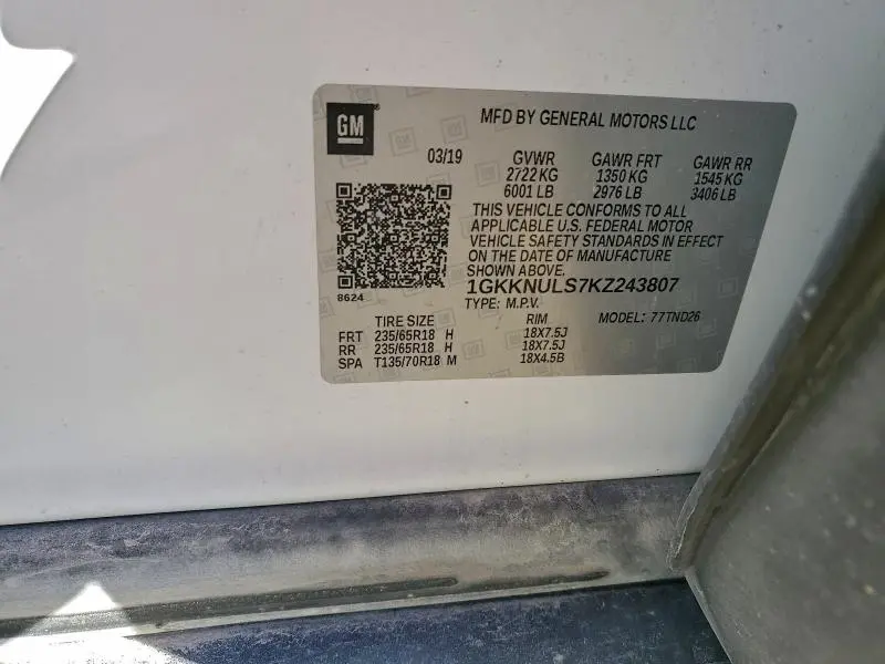 2019 GMC ACADIA SLT-1  