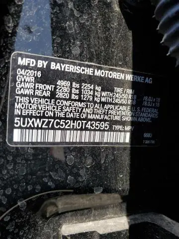 2017 BMW X3 SDRIVE28I  