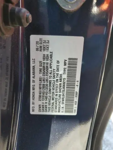 2020 HONDA ODYSSEY EXL  