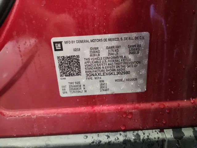 2019 CHEVROLET EQUINOX LT  