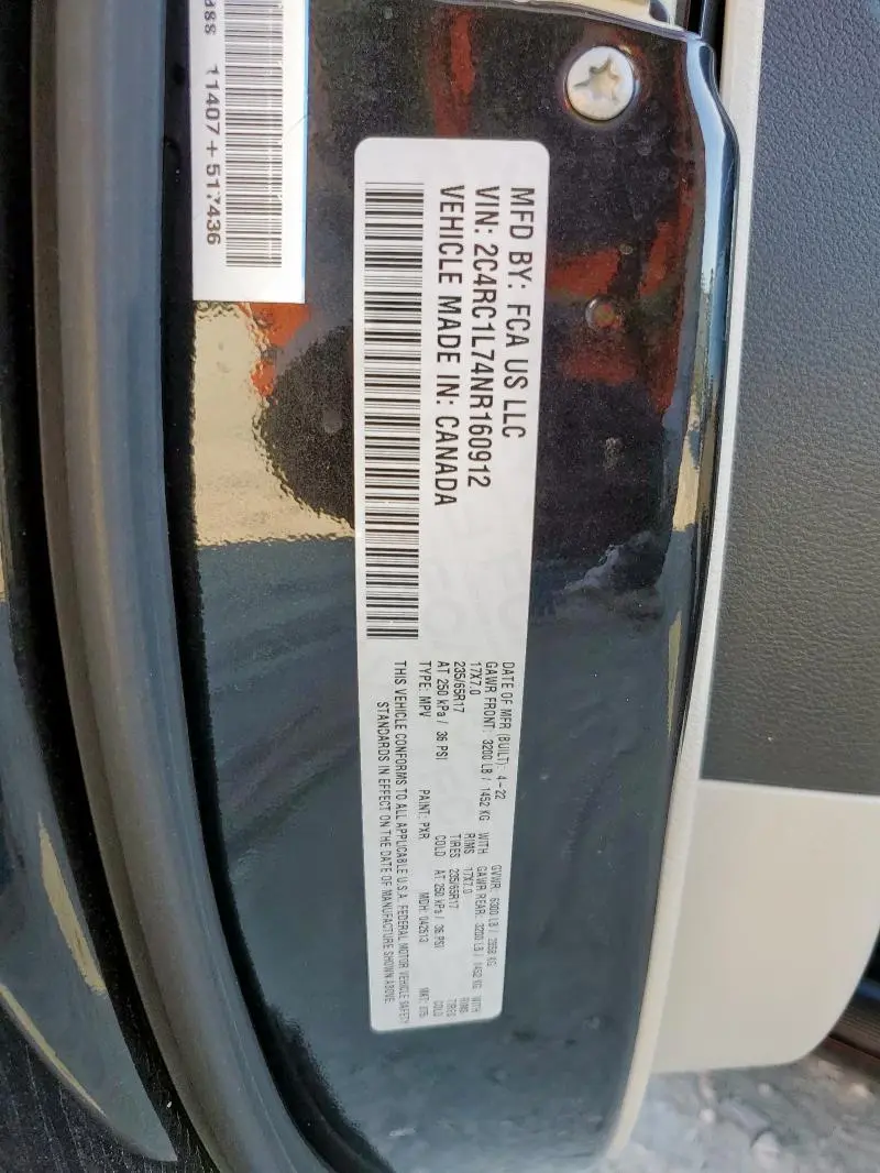 2022 CHRYSLER PACIFICA HYBRID TOURING L  