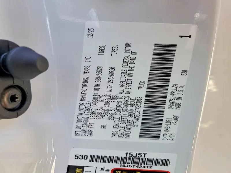 2026 TOYOTA TUNDRA LIMITED  