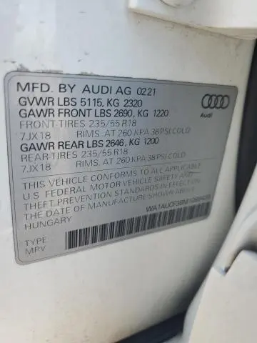 2021 AUDI Q3 PREMIUM 40  