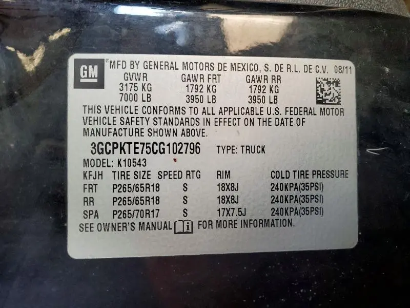 2012 CHEVROLET SILVERADO K1500 LTZ  