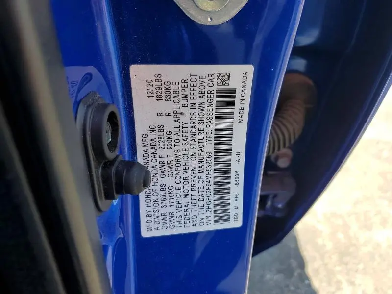 2021 HONDA CIVIC LX  