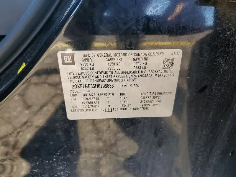 2017 GMC TERRAIN SLE  