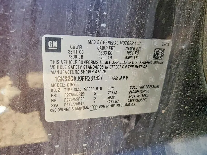 2015 GMC YUKON DENALI  