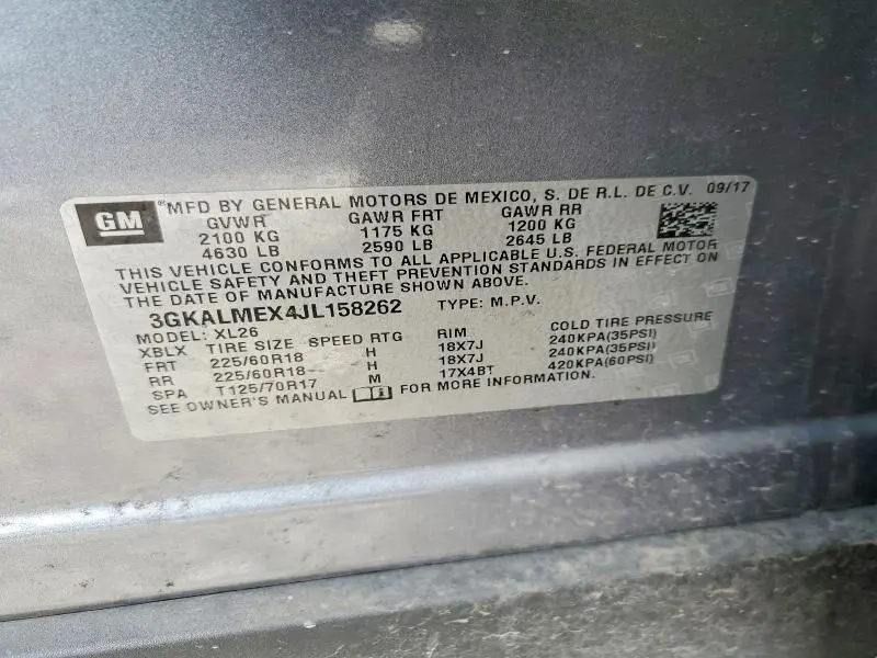 2018 GMC TERRAIN SLE  