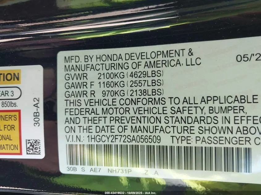 2025 HONDA ACCORD HYBRID SPORT-L