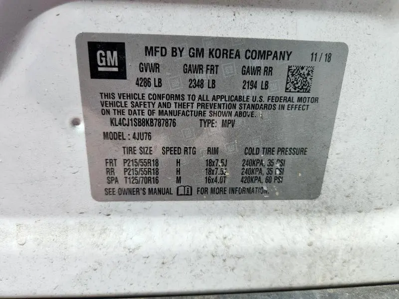 2019 BUICK ENCORE SPORT TOURING  