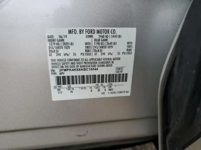 2019 FORD EDGE TITANIUM  