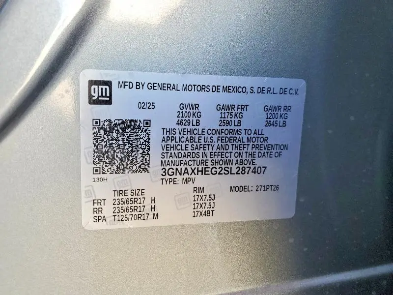 2025 CHEVROLET EQUINOX LT  