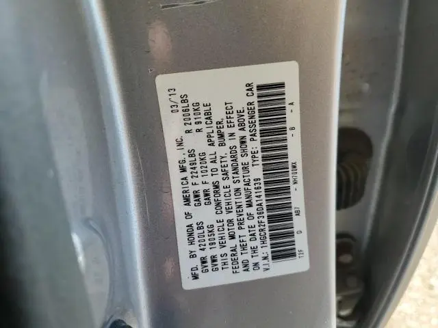 2013 HONDA ACCORD LX  