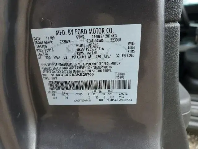 2010 FORD ESCAPE XLT  