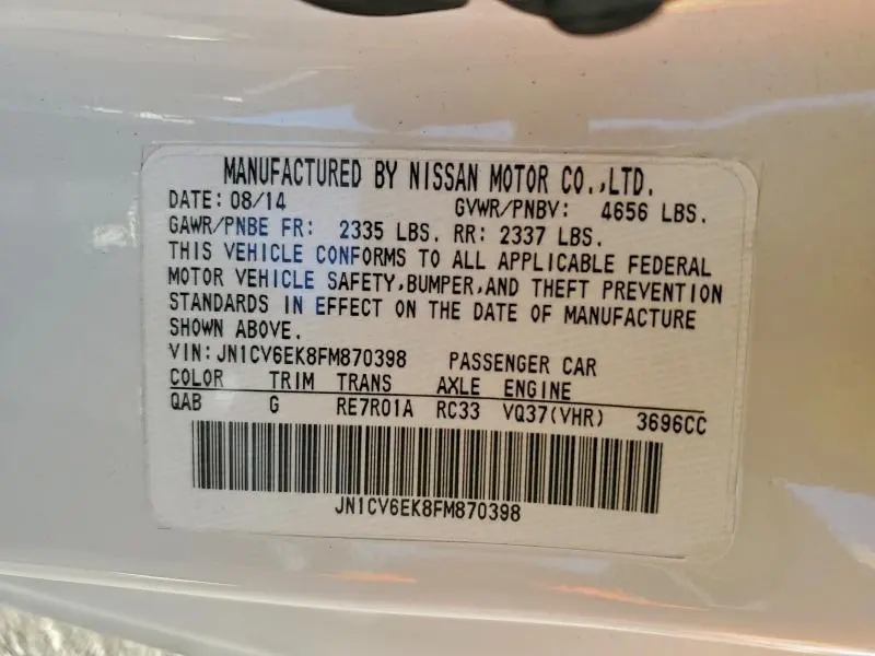 2015 INFINITI Q60 JOURNEY  