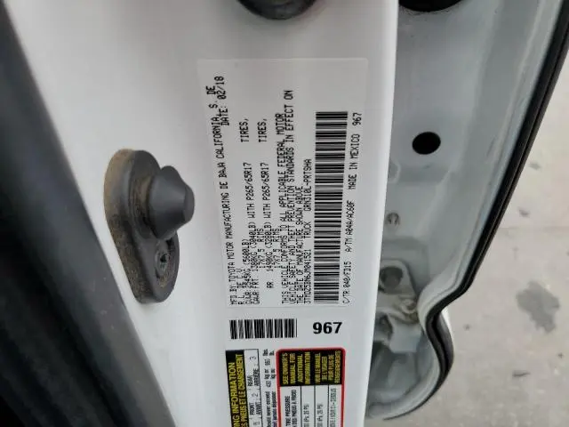 2018 TOYOTA TACOMA DOUBLE CAB  