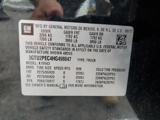 2017 GMC SIERRA K1500 DENALI  