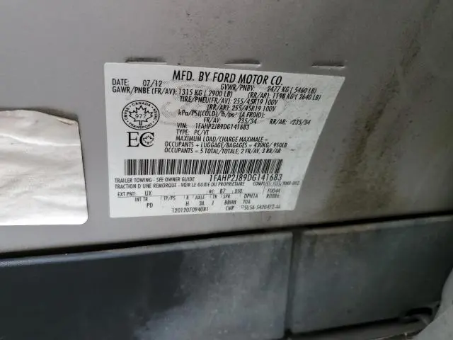 2013 FORD TAURUS LIMITED