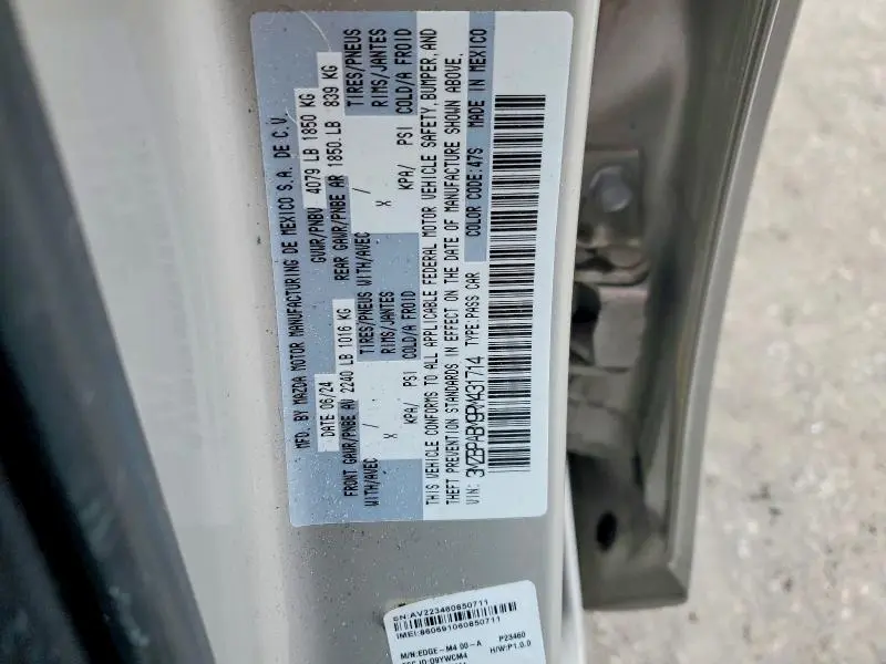 2024 MAZDA 3 SELECT SPORT  