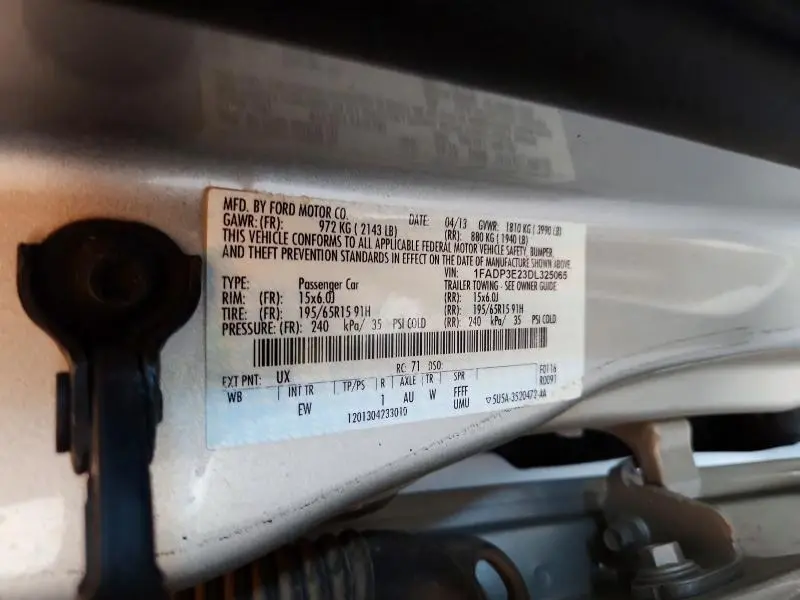2013 FORD FOCUS S  