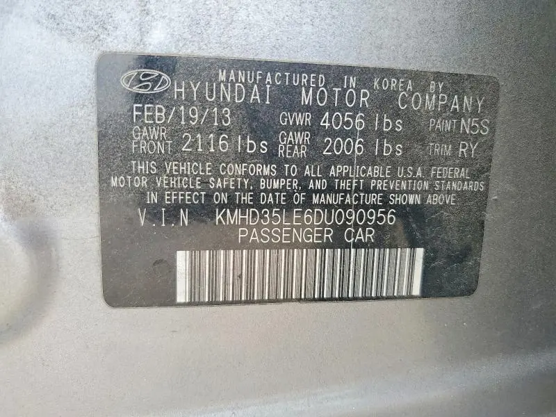 2013 HYUNDAI ELANTRA GT BASE  
