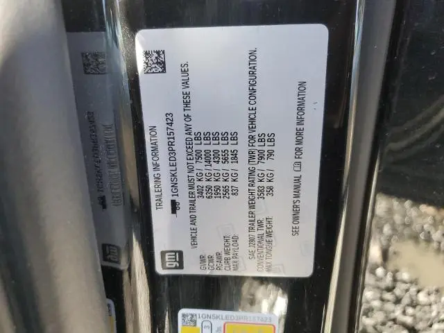 2023 CHEVROLET TAHOE K1500  