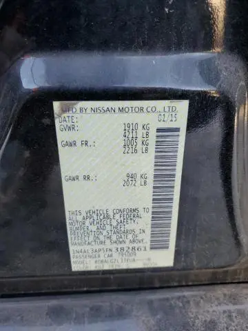 2015 NISSAN ALTIMA 2.5  