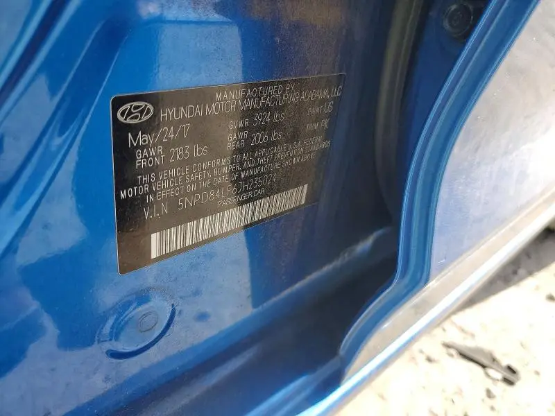 2018 HYUNDAI ELANTRA SEL  