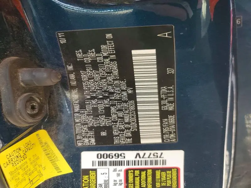 2012 TOYOTA SIENNA BASE 7-PASSENGER  