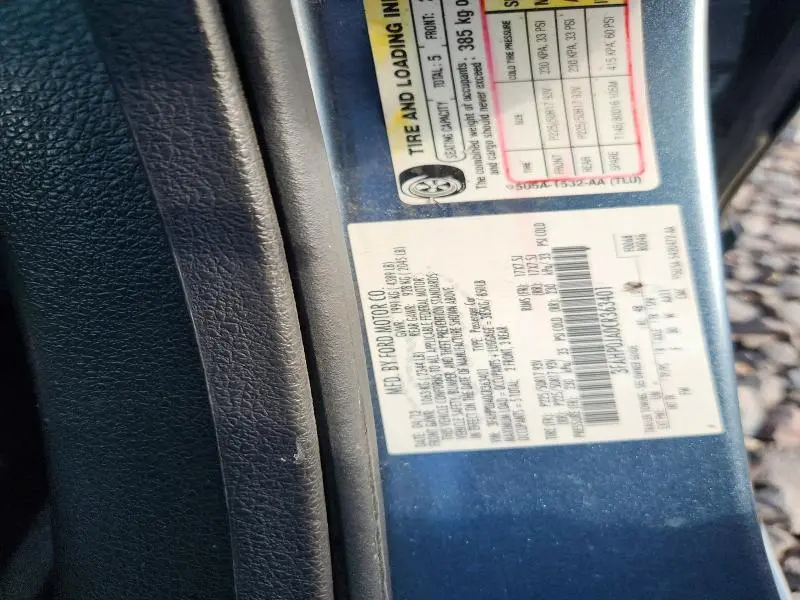 2012 FORD FUSION SEL  
