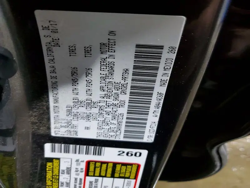 2017 TOYOTA TACOMA DOUBLE CAB  