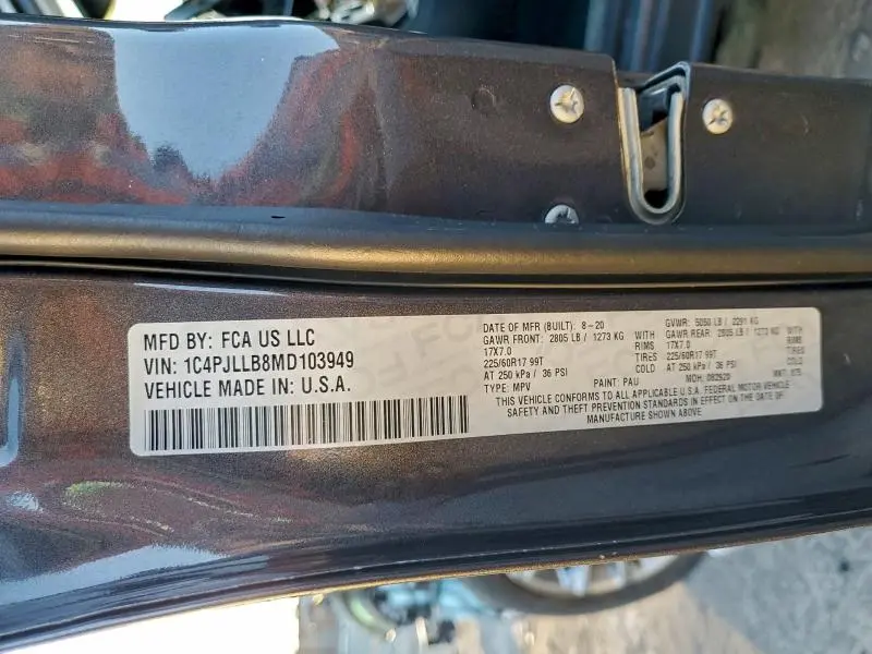 2021 JEEP CHEROKEE LATITUDE PLUS  