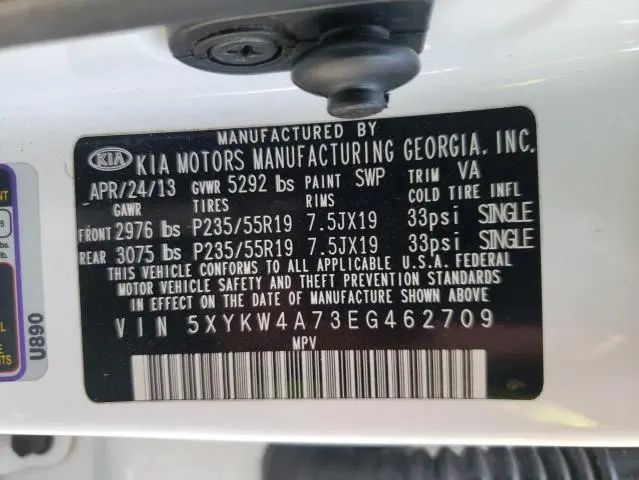 2014 KIA SORENTO SX  