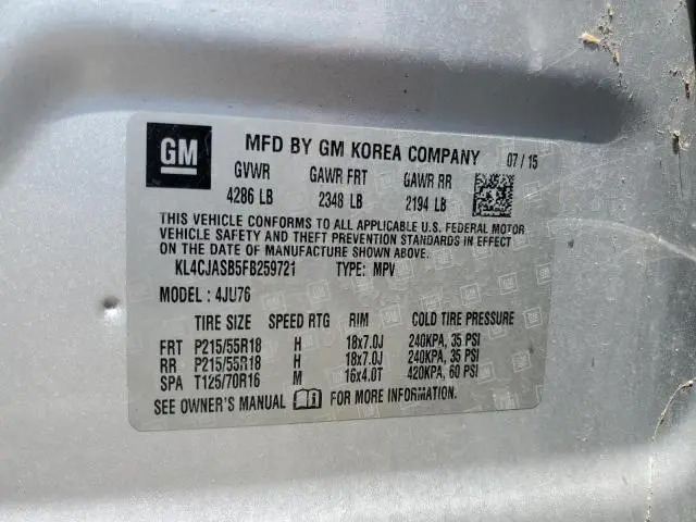 2015 BUICK ENCORE   