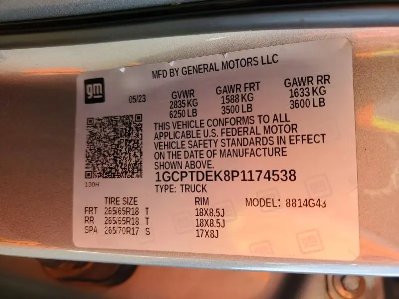 2023 CHEVROLET COLORADO Z71  