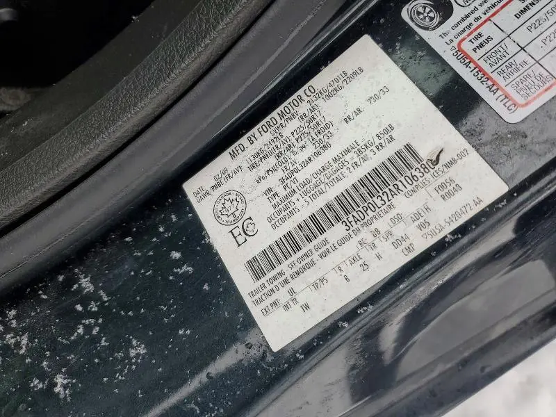 2010 FORD FUSION HYBRID  