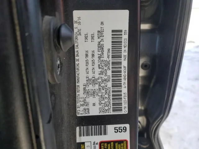 2017 TOYOTA TACOMA DOUBLE CAB  