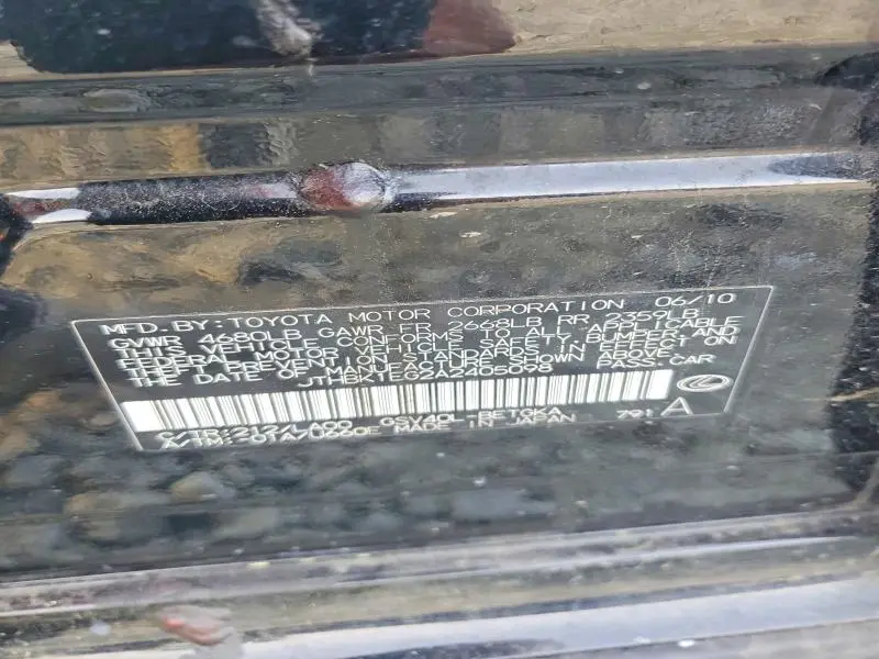 2010 LEXUS ES 350 BASE  