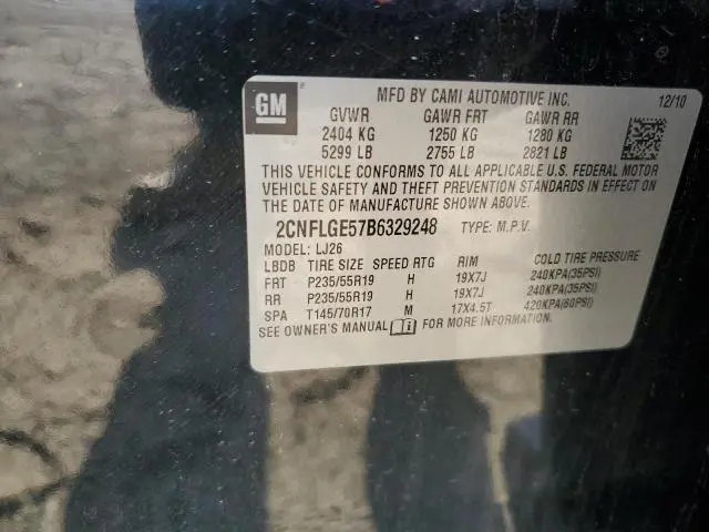 2011 CHEVROLET EQUINOX LTZ  