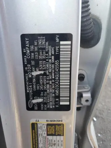 2016 HYUNDAI TUCSON LIMITED  