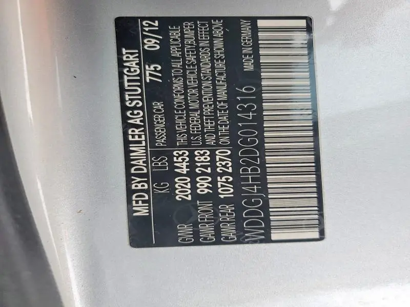 2013 MERCEDES-BENZ C 250  