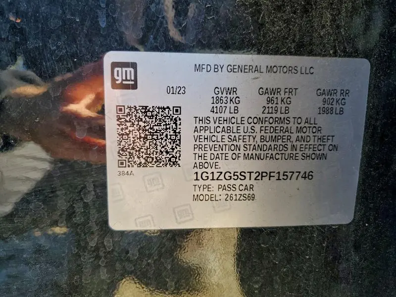 2023 CHEVROLET MALIBU RS  