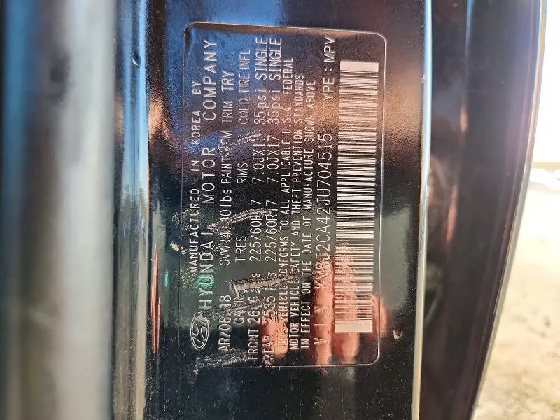 2018 HYUNDAI TUCSON SE  