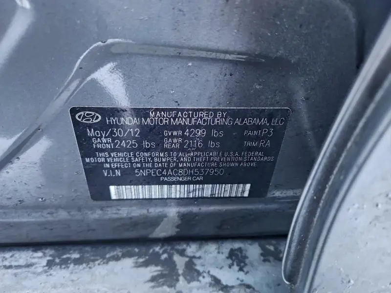 2013 HYUNDAI SONATA SE  